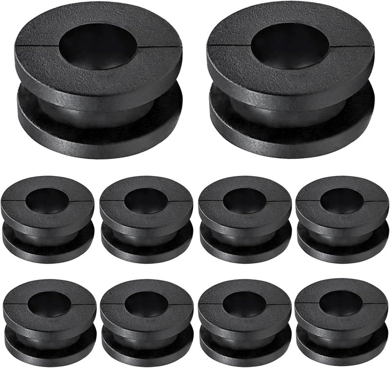 Cranviech 10Pcs Motorcycle M6 Rubber Grommets, Motorcycle Rubber Replacement Accessories for Fairings Cowling (10) - Image 1